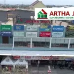Logo Artha Jaya Supermarket Bahan Bangunan